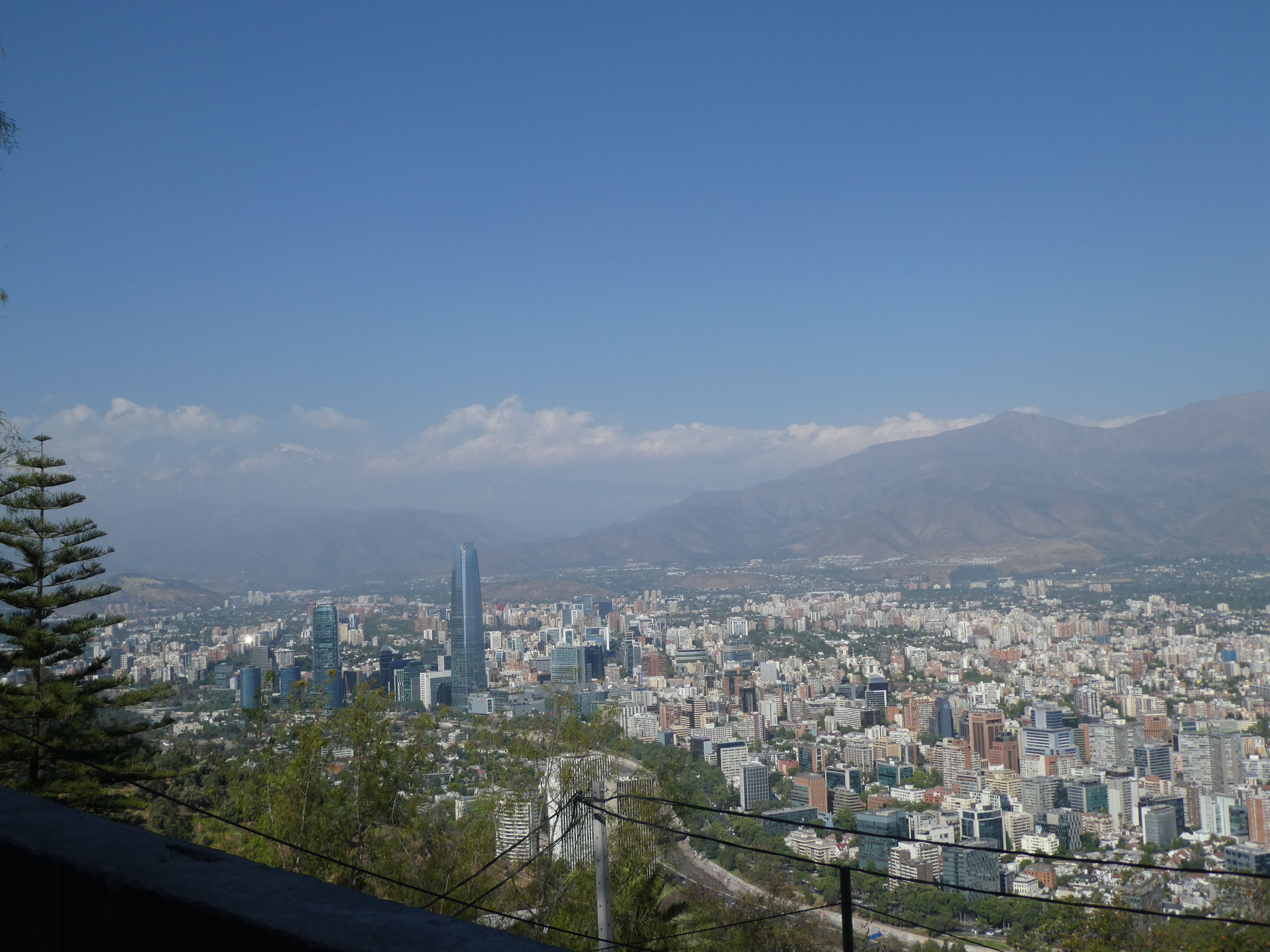 A view of Santiago from Cerro San Cristobal 