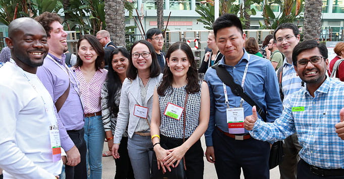 Happy group of members at the the Association for Diagnostics & Laboratory Medicine (formerly AACC) Annual Scientific Meeting 