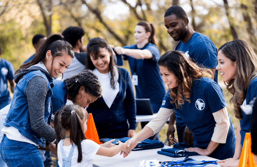 CPOCT attendees at a registration booth