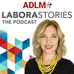 Laborastories badge with picture of Donato